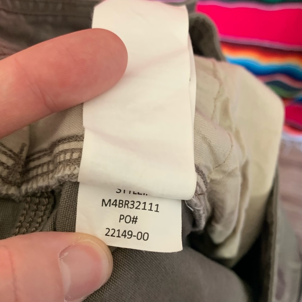 prAna Bronson Mud Khaki Pant size 35x32